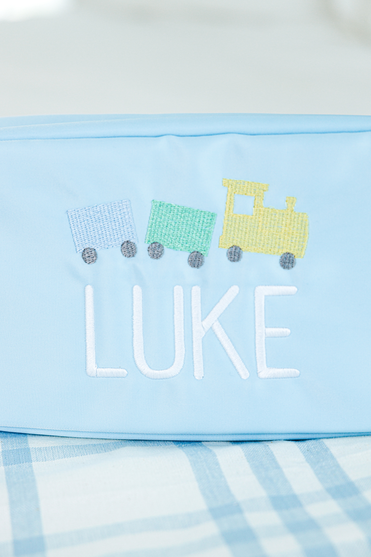 Nylon Pouch with Motif