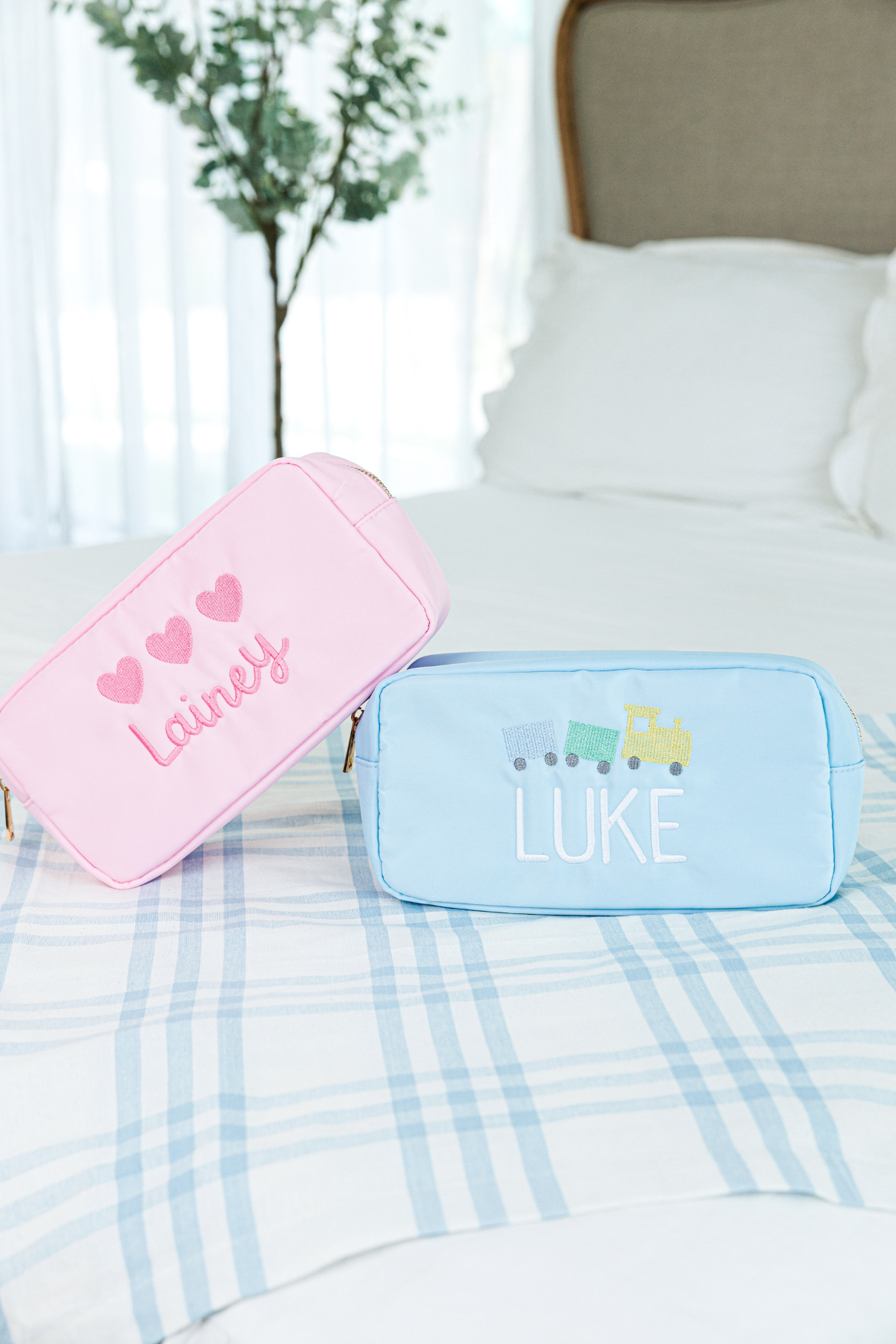 Nylon Pouch with Motif