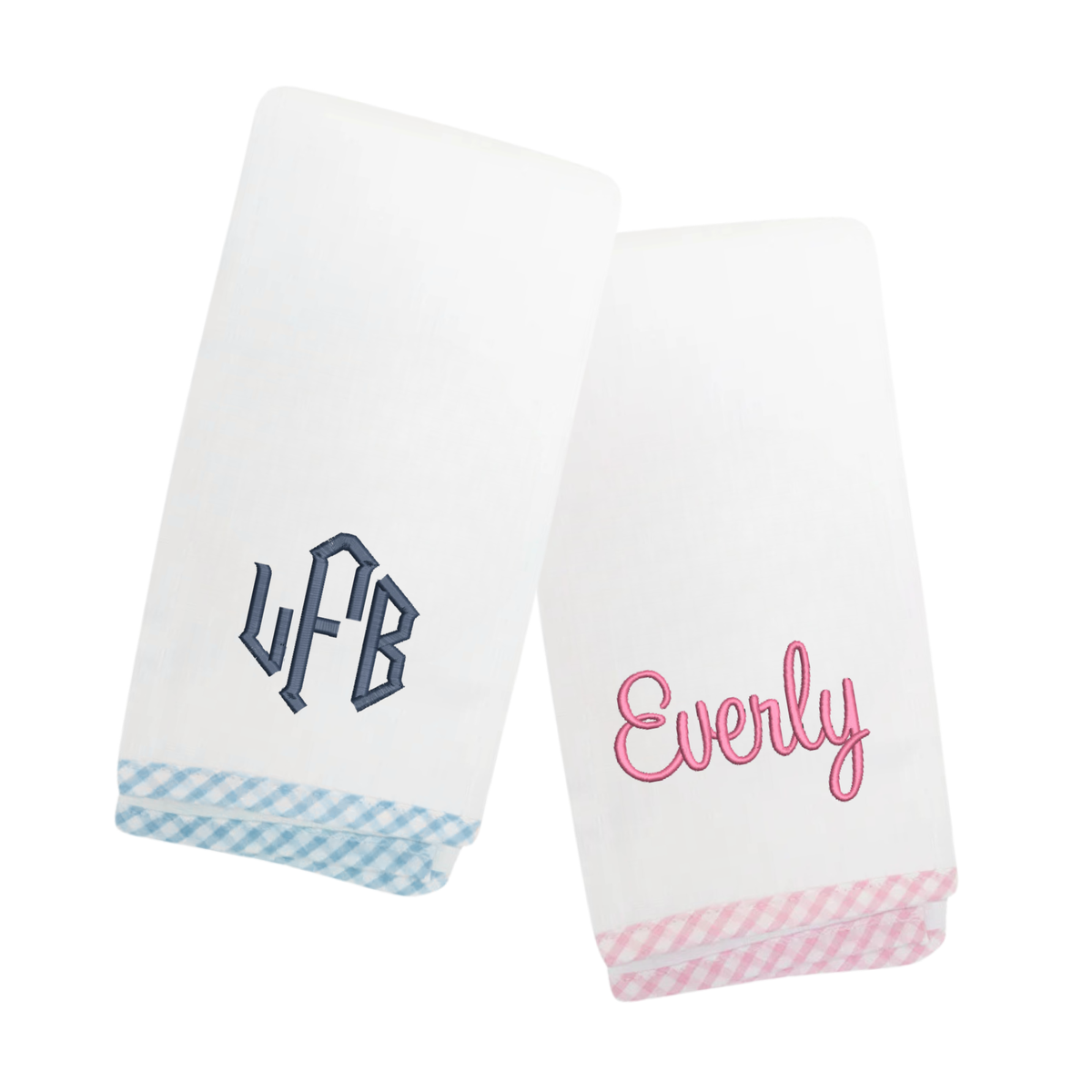 Checkered Edge Burp Cloth