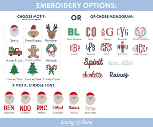 Christmas Striped Short Sleeve Romper & Polo