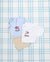 Striped Short Sleeve Romper & Polo with Patriotic Motif