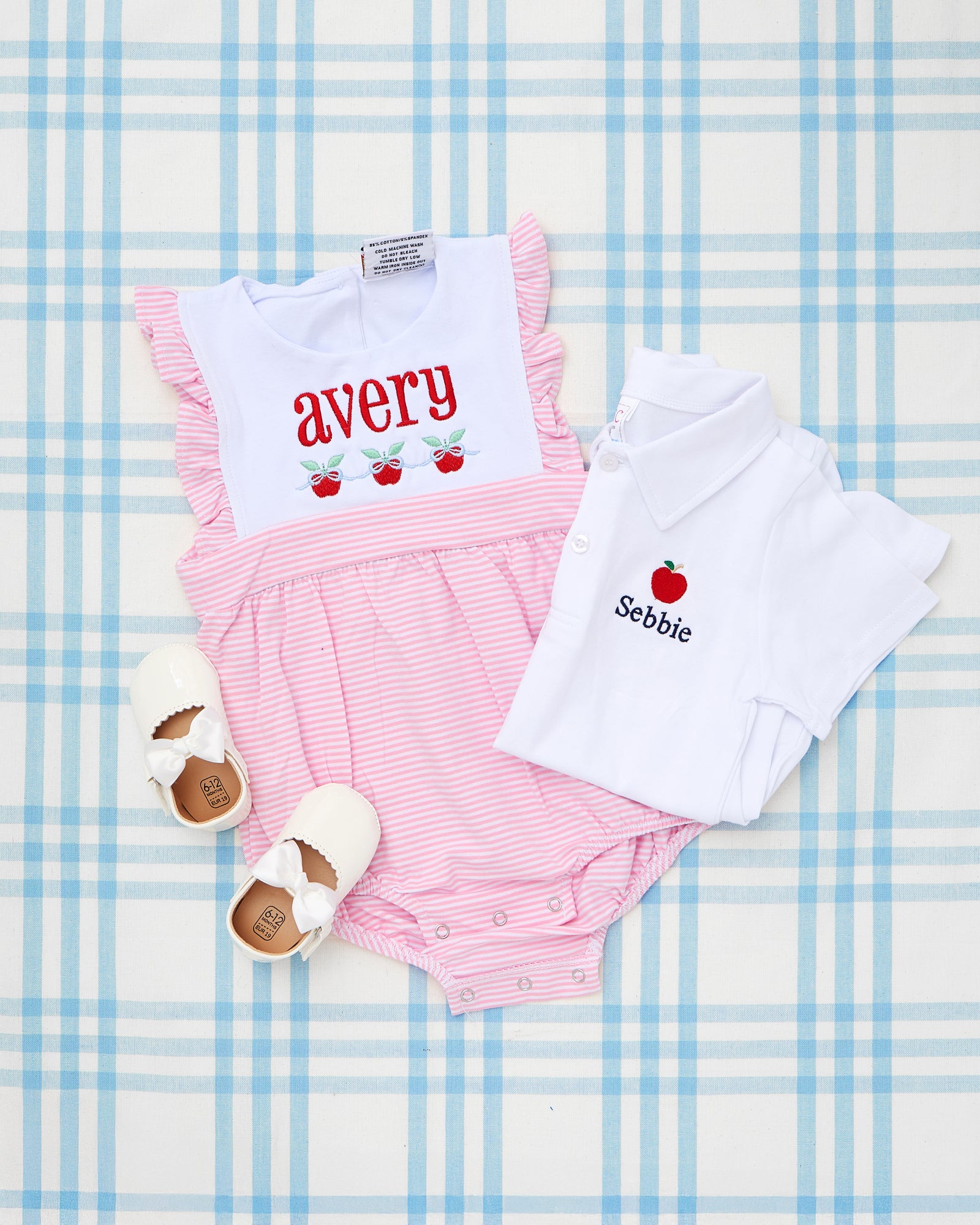 Sleeveless Striped Bubble with Motif - Back to School