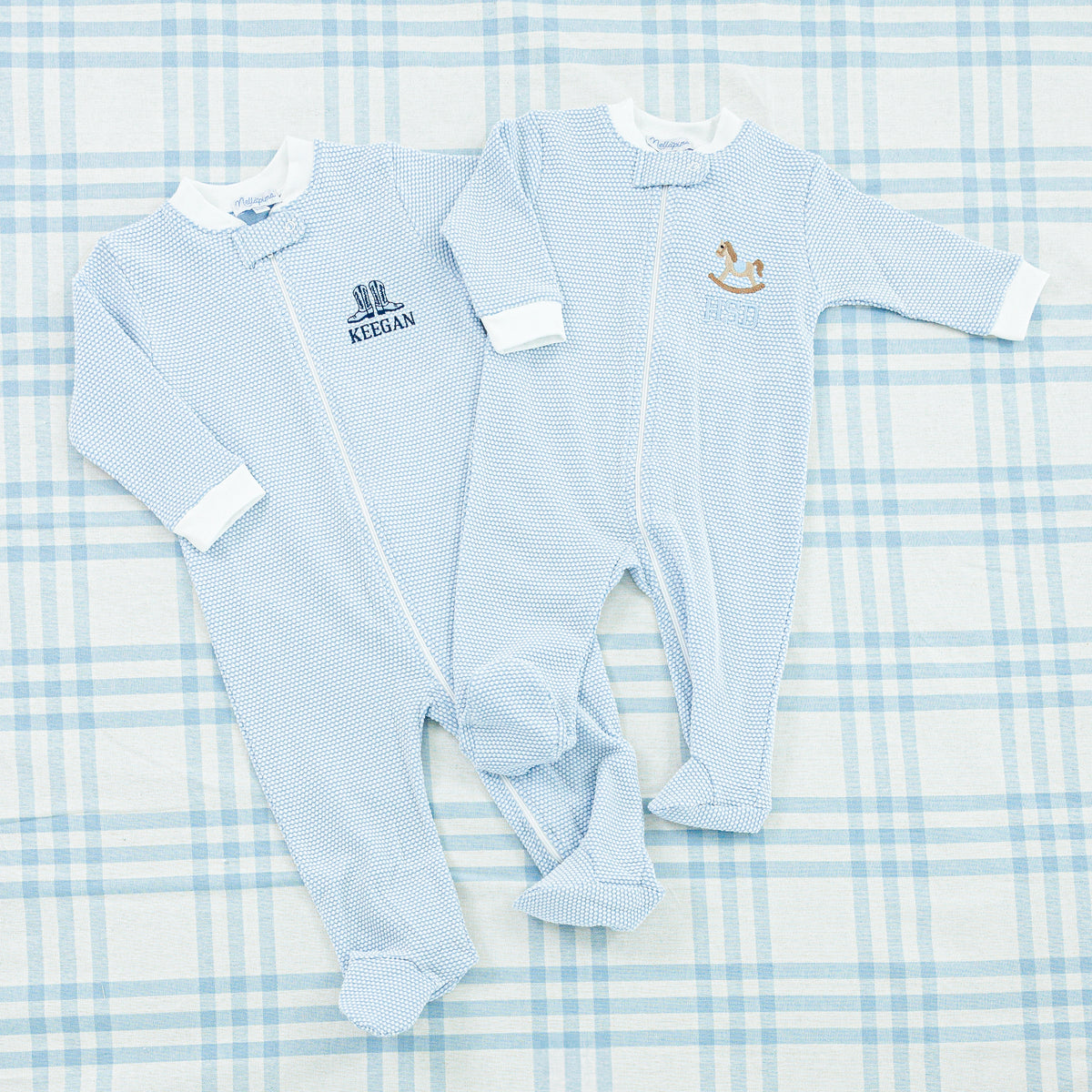 Long Sleeve Bubble Footie with Motif