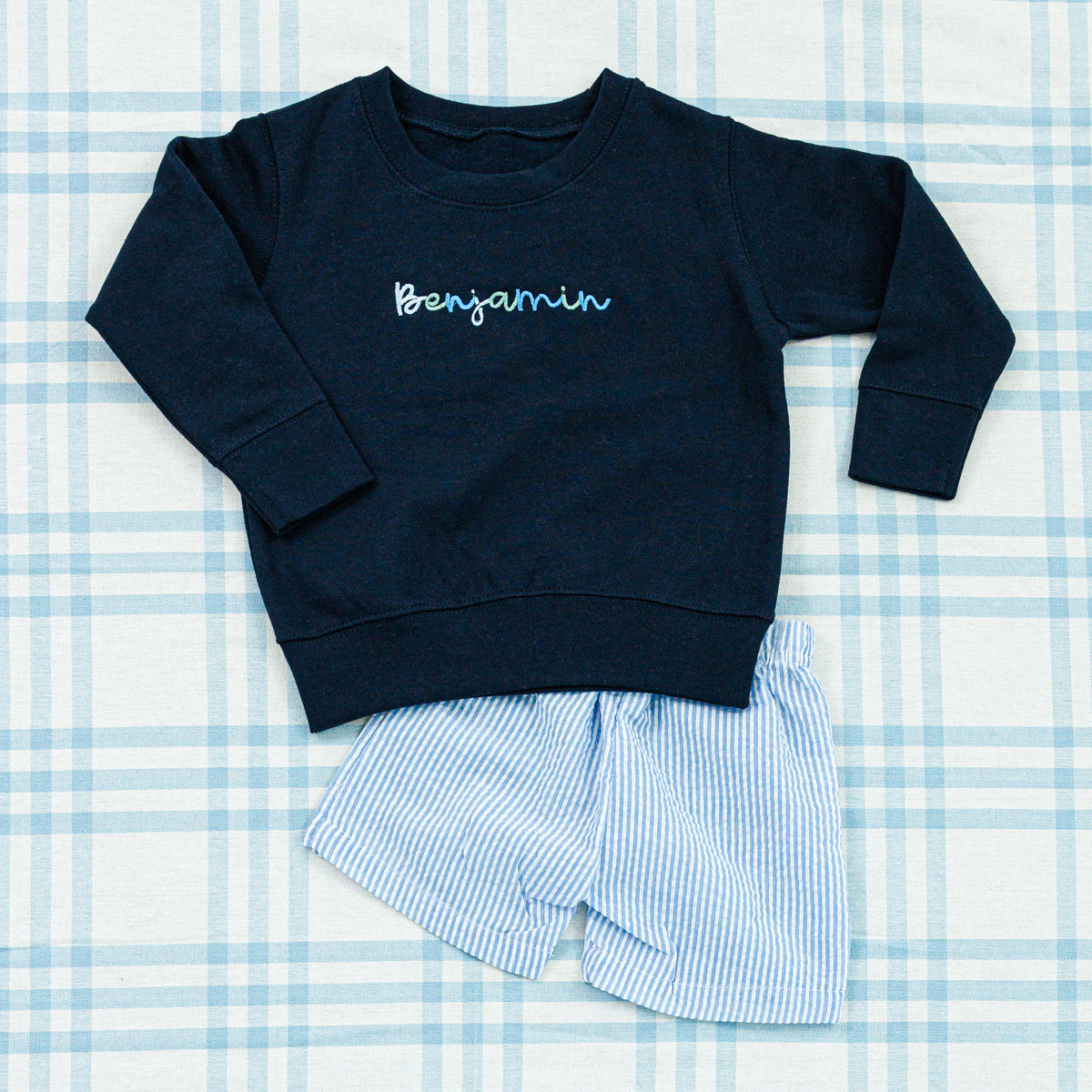 Crewneck Sweatshirt with Full Chest Name