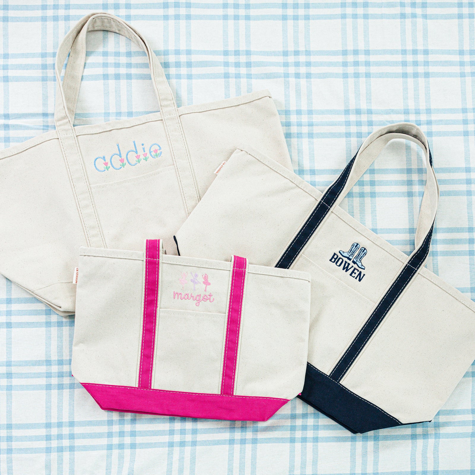 Canvas Tote with Motif