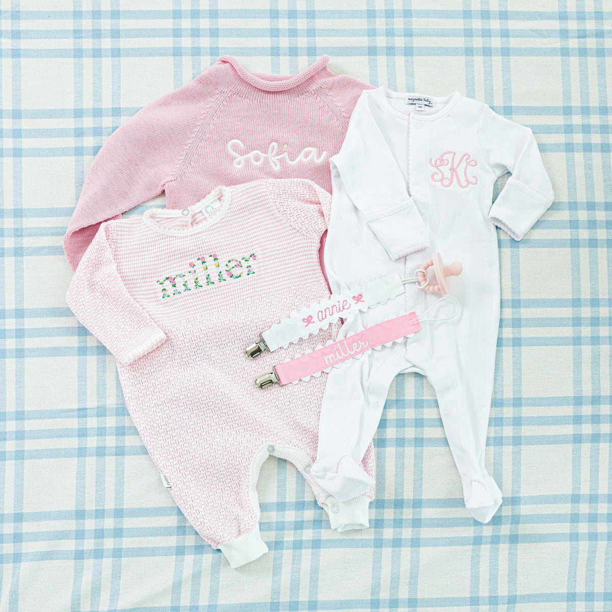 Long Sleeve Picot Trim Footie