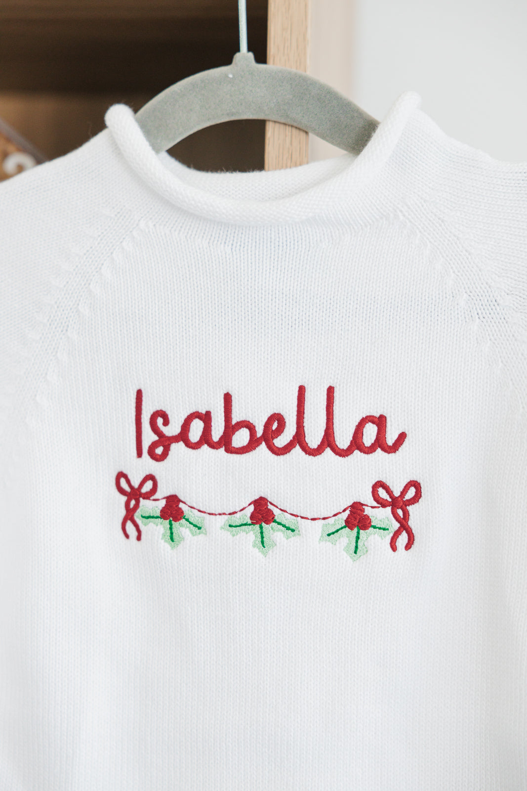 Christmas Rollneck Sweater with Full Chest Motif