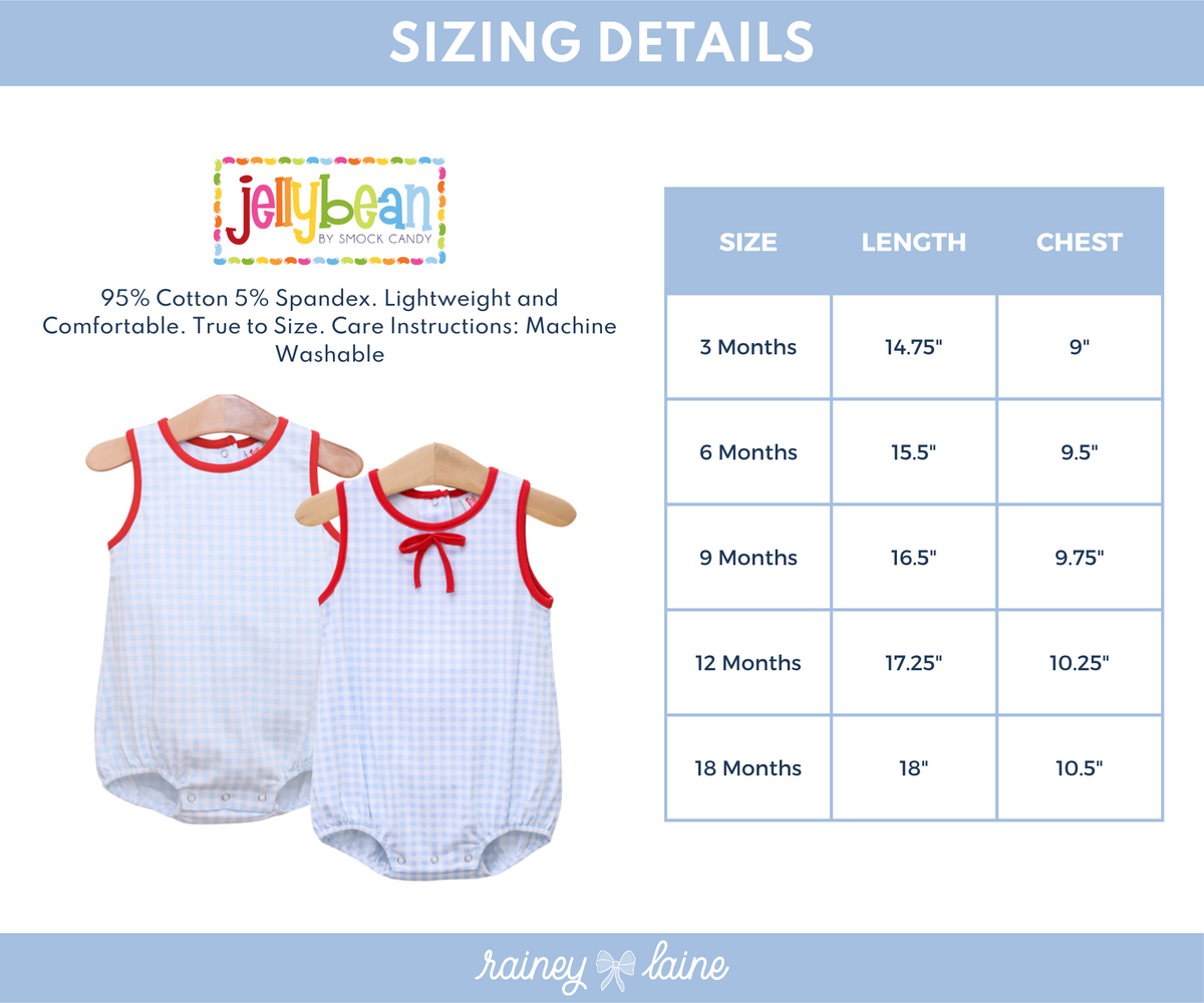 Blue & Red Gingham Bubble