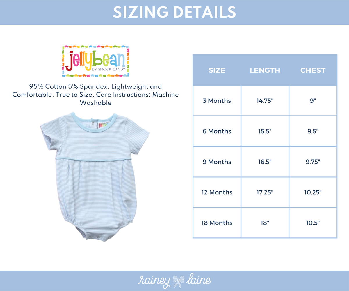 Short Sleeve Striped Bubble with Patriotic Motif