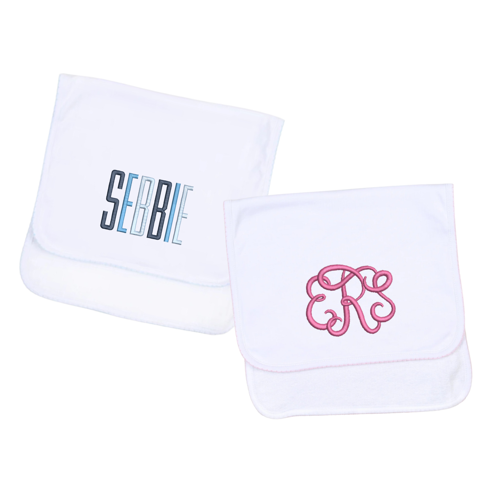 Picot Trim Burp Cloth