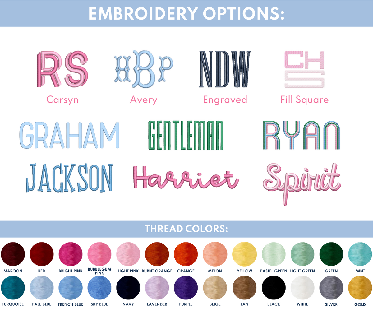 Embroidered Pool Bag