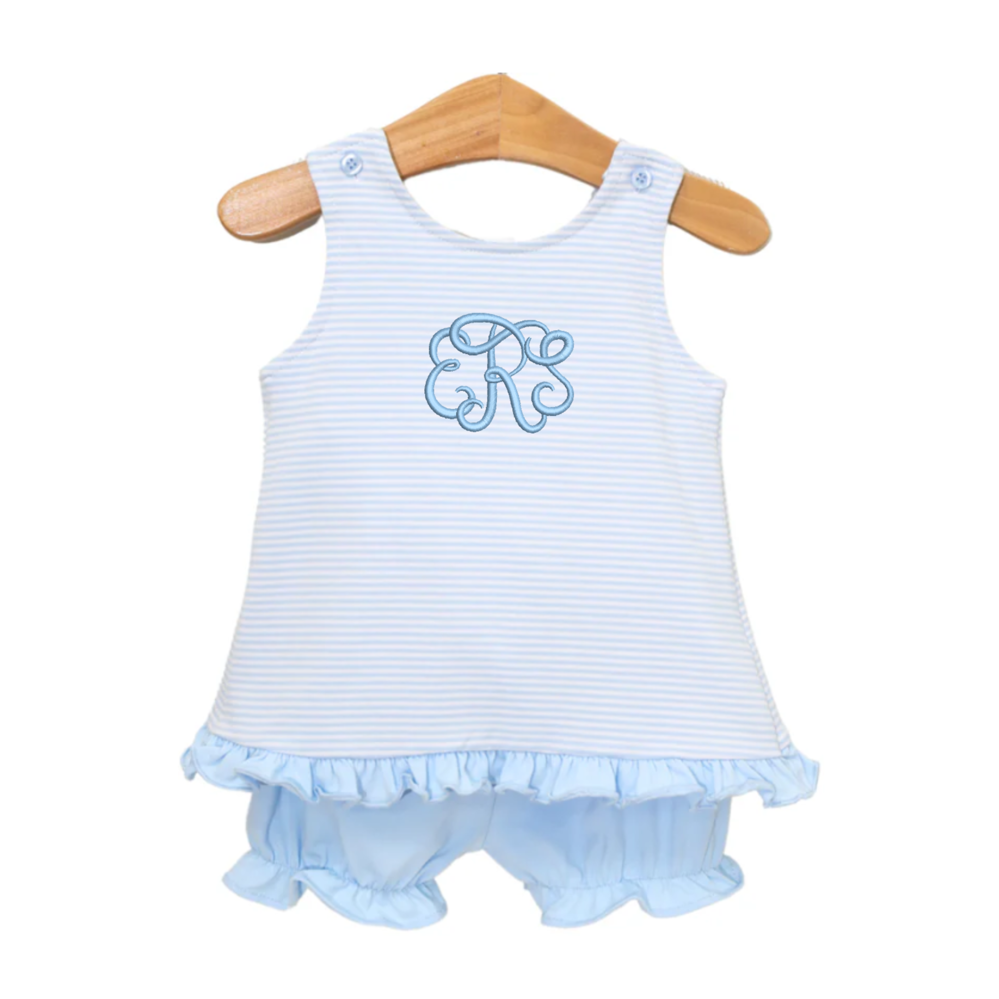 Striped Criss Cross Bloomer Set