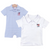 Striped Short Sleeve Romper & Polo with Patriotic Motif