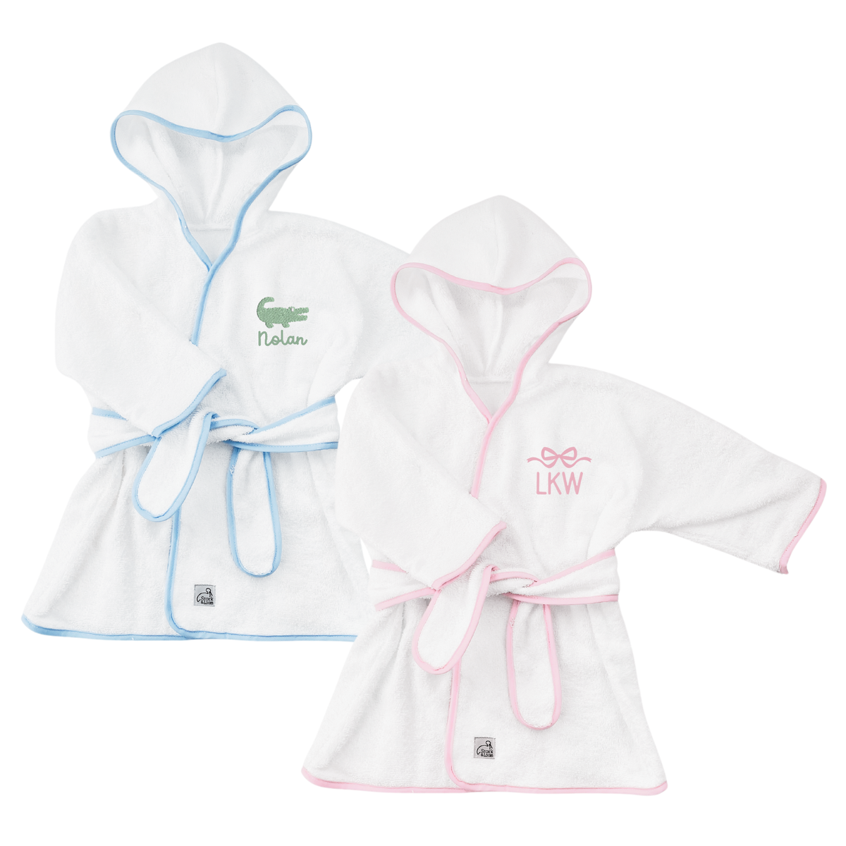 Two Baby Robe Kids Robe with Motif - Rainey Laine