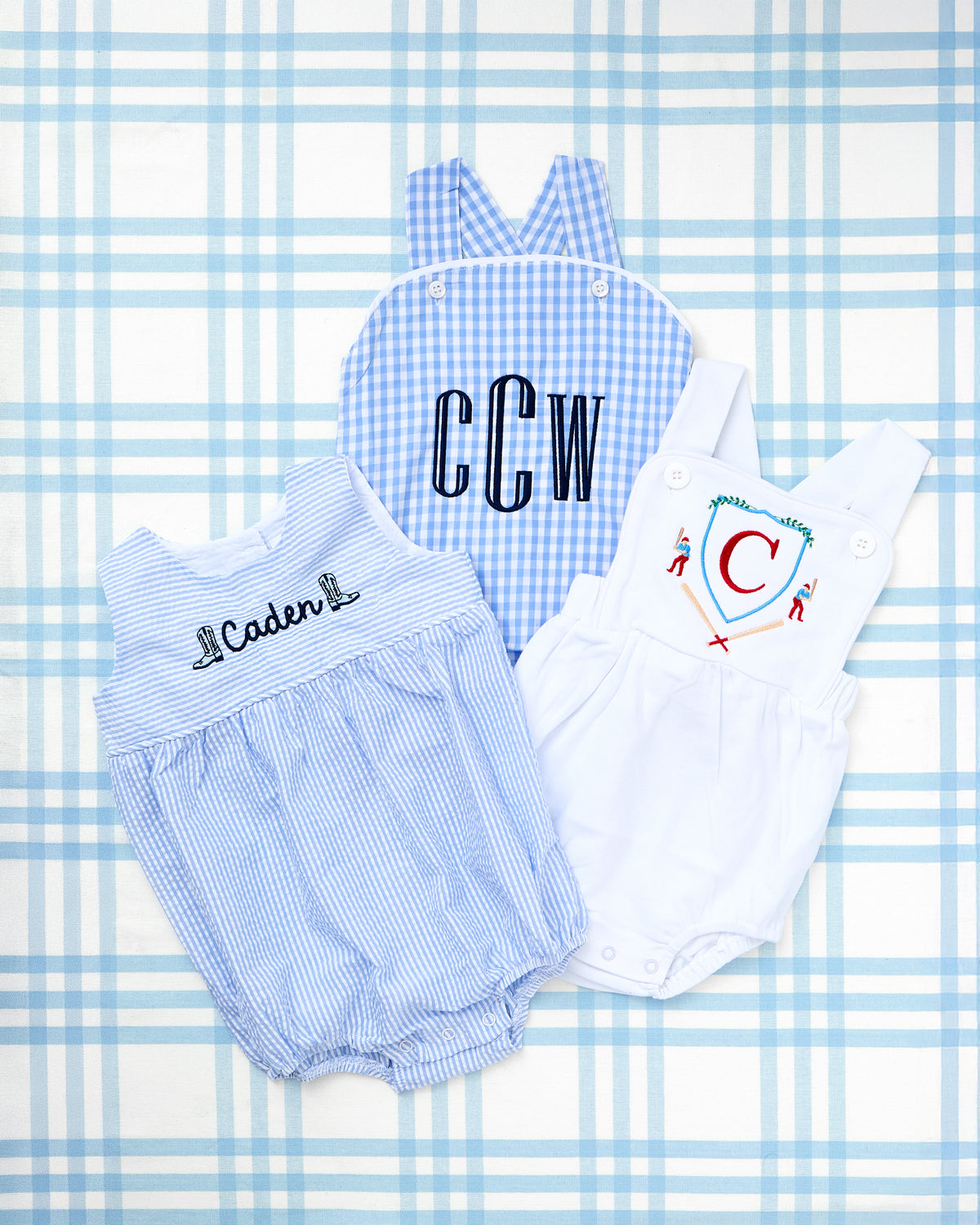 Seersucker Bubble with Motif