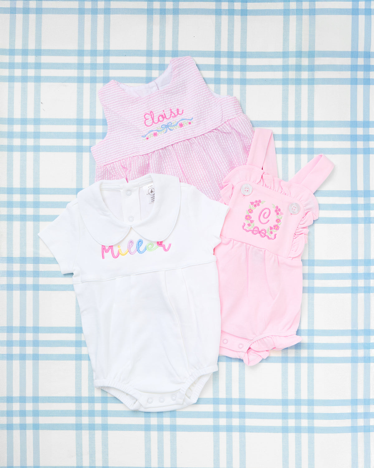 Custom Name Short Sleeve Peter Pan Collar Bubble